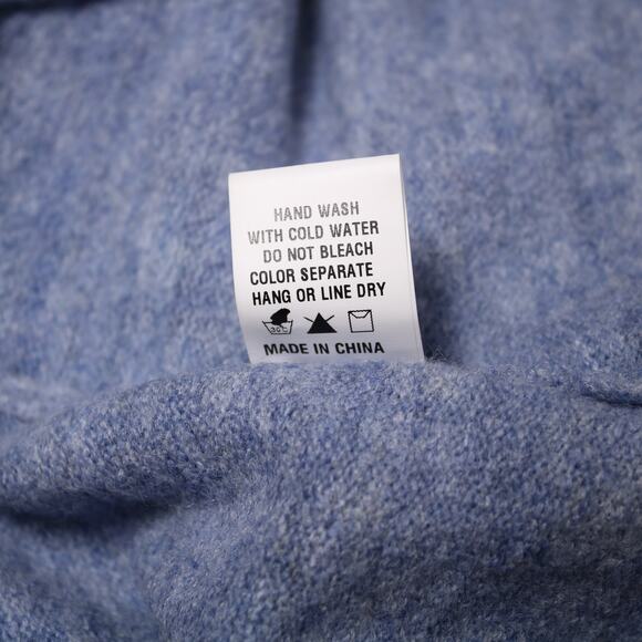 Ruched Drawstring V-Neck Pullover Coastal Granddaughter Blue Sweater Size M - Picture 9 of 10